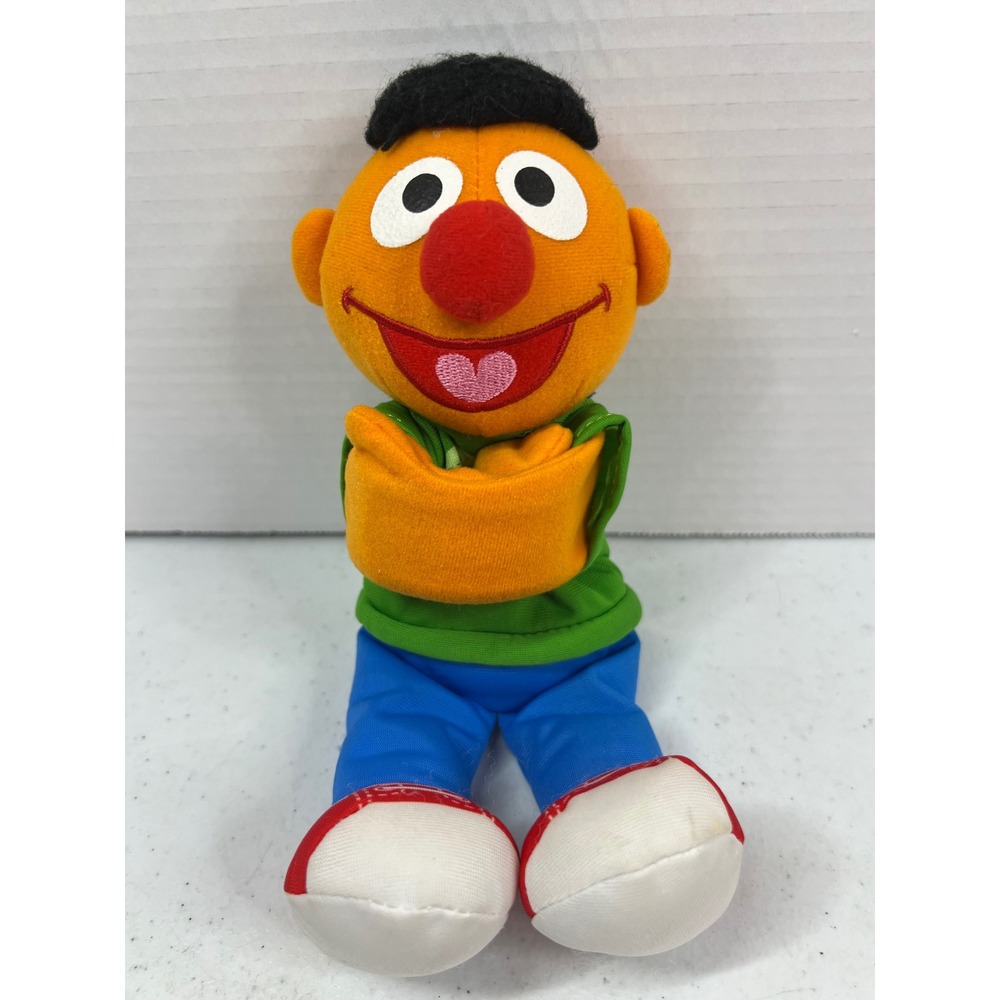 Sesame Street Ernie Plush Hugger Slap Bracelet Arms Toy 9 Inch 31981